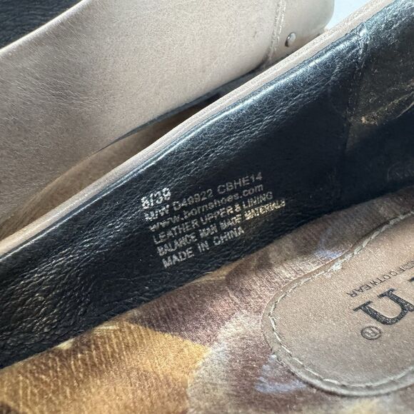 Born Lola Brown Leather Studded Slip On Ballet Flats‎ Women's Sz 8 US - Picture 7 of 7